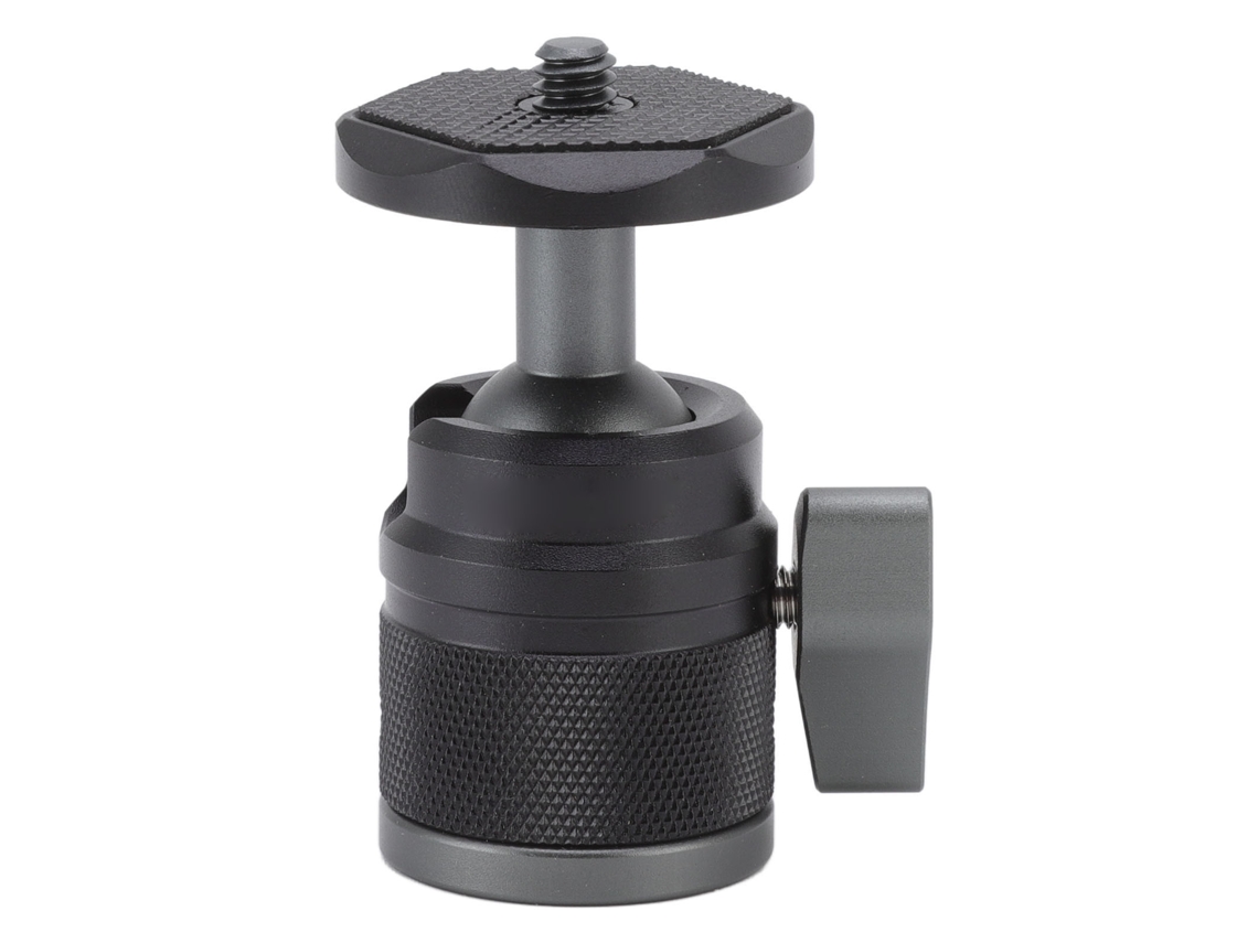 Mini Rótula De 1 4 Pulg. Con Tornillo, Adaptador De Zapata Fría De Aleación De Aluminio Giratorio 360 Grados Para