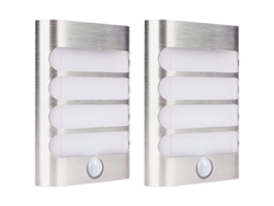 Apliques De Pared Con Sensor De Movimiento, Aptos Para Cualquier Lugar - Iluminación De Seguridad En Blanco Cálido