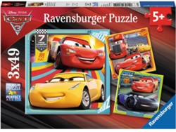 Puzzle RAVENSBURGUER Disney Cars 3 (Edad Mínima: 5 - 49 Piezas)