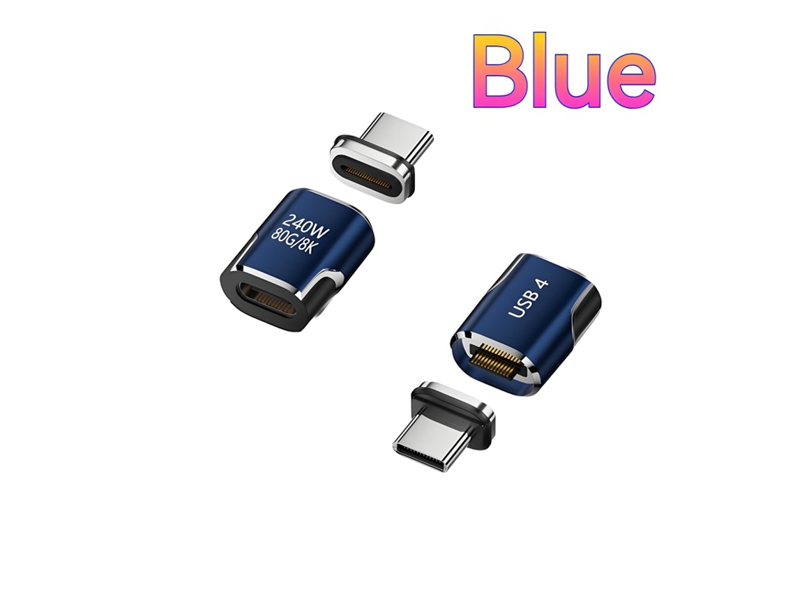Adaptador USB-C magnético de 240 W con carcasa metálica que admite una velocidad de transferencia de 80 Gbps MDUG