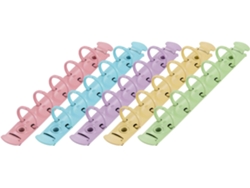 Clips de 5 anillas, anillas decorativas para proyectos de bricolaje, de metal, para hojas sueltas.