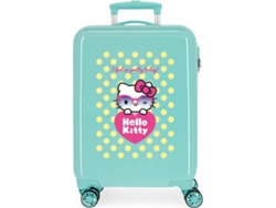Maleta de Viaje HELLO KITTY Pretty Glasses (Cabina - Verde - 38 x 55 x 20 cm)