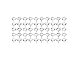 50 Cierres De Anillo De Resorte De Cobre De 6 Mm Para Joyería, Pulseras Y Collares (para Armar Tú Mismo)