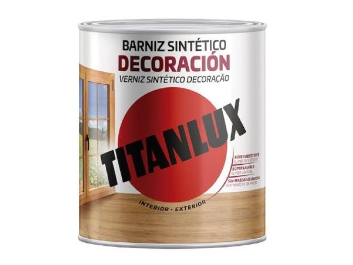 Barniz sintetico mate titanlux 750ml interior/exterior m12
