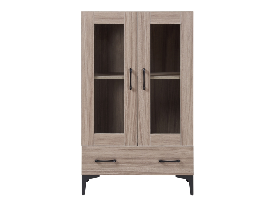 Vitrina Søndersø Con 2 Puertas Aglomerado 115x70x31 Cm - Roble Sonoma [EN.CASA]