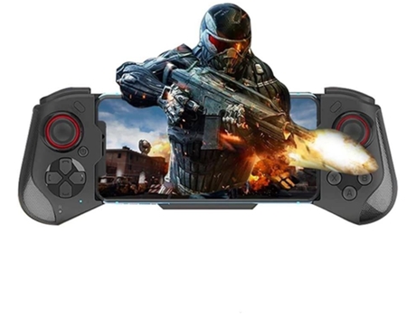 Controlador de jogo móvel para android / iphone / pc, gamepad do controlador telescópico sem fio bluetooth mocute 060(preto)