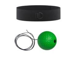 Balón de reflejos para boxeo, 1 balón de reflejos, 1 diadema elástica Chrui (balón verde suave de 40 g)