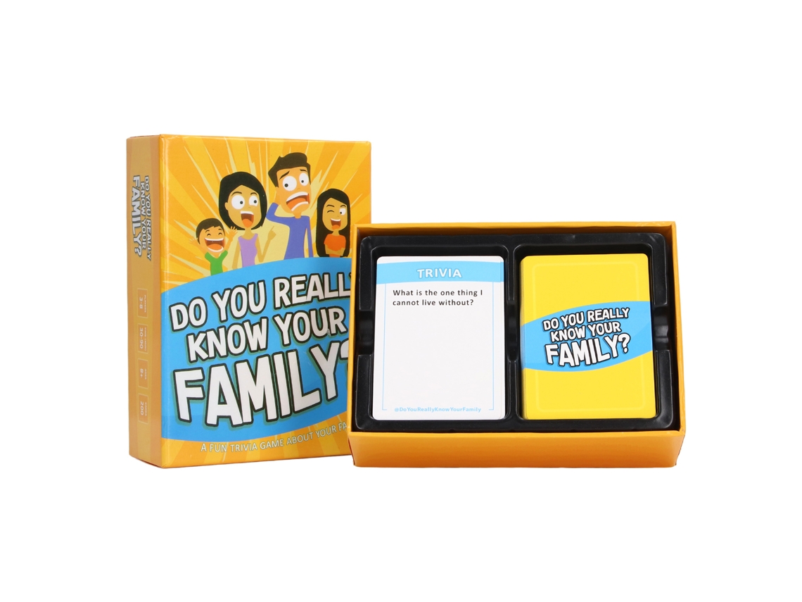 Jogo De Cartas Para Família Divertido E Interessante - Ferramenta De Lazer Em Casa