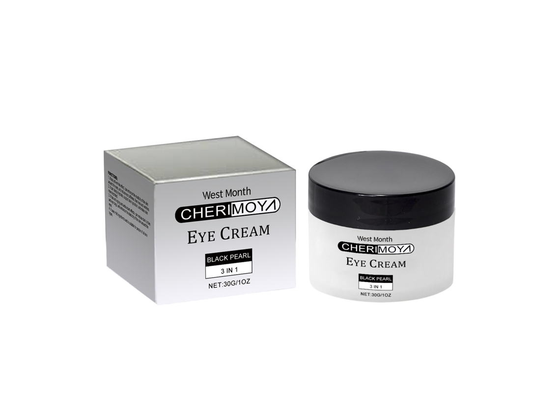 Crema hidratante antiarrugas para el contorno de ojos.