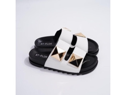 Sandalias De Plataforma Para Mujer Con Hebilla Metálica, Estilo Retro, Suela Plana, Estilo Casual De Verano Para La Playa.