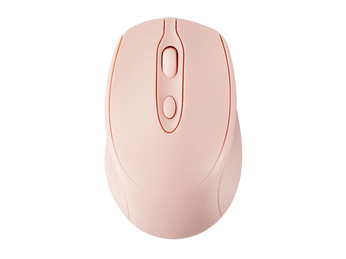 Ratón inalámbrico Bluetooth 2.4g de Digitallab, recargable, silencioso y de modo dual (rosa)