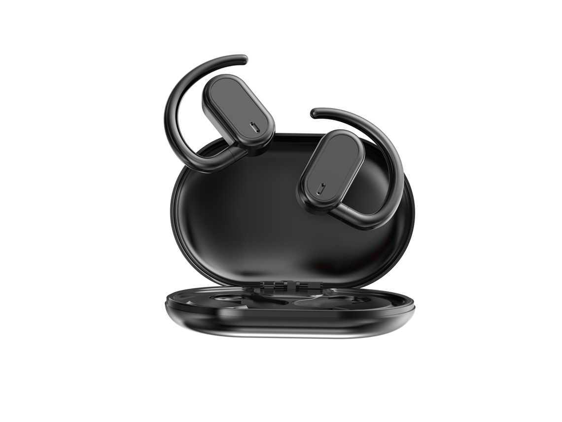 Auriculares Inalámbricos Bt5.4 Con Gancho Para La Oreja, Cancelación De Ruido Y Estuche De Carga.