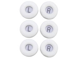 6pcs Almofada Substituta Para Fone Tune 600btnc 660nc 510bt T450bt T500bt Conforto Isolamento Sonoro Branco