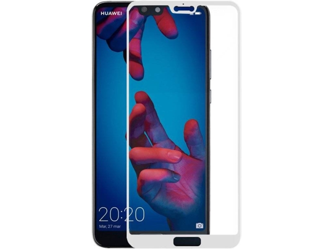 Protector de Cristal Templado Huawei P20 3D Blanco
