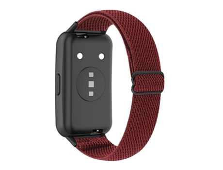 Correa de nailon elástico ajustable elástico para Huawei Band 7 - vino tinto