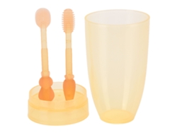 Cepillo De Dientes De Silicona Suave Para Bebés De 0 A 3 Años Con Diseño De Dibujos Animados Y Estuche De Almacenamiento.