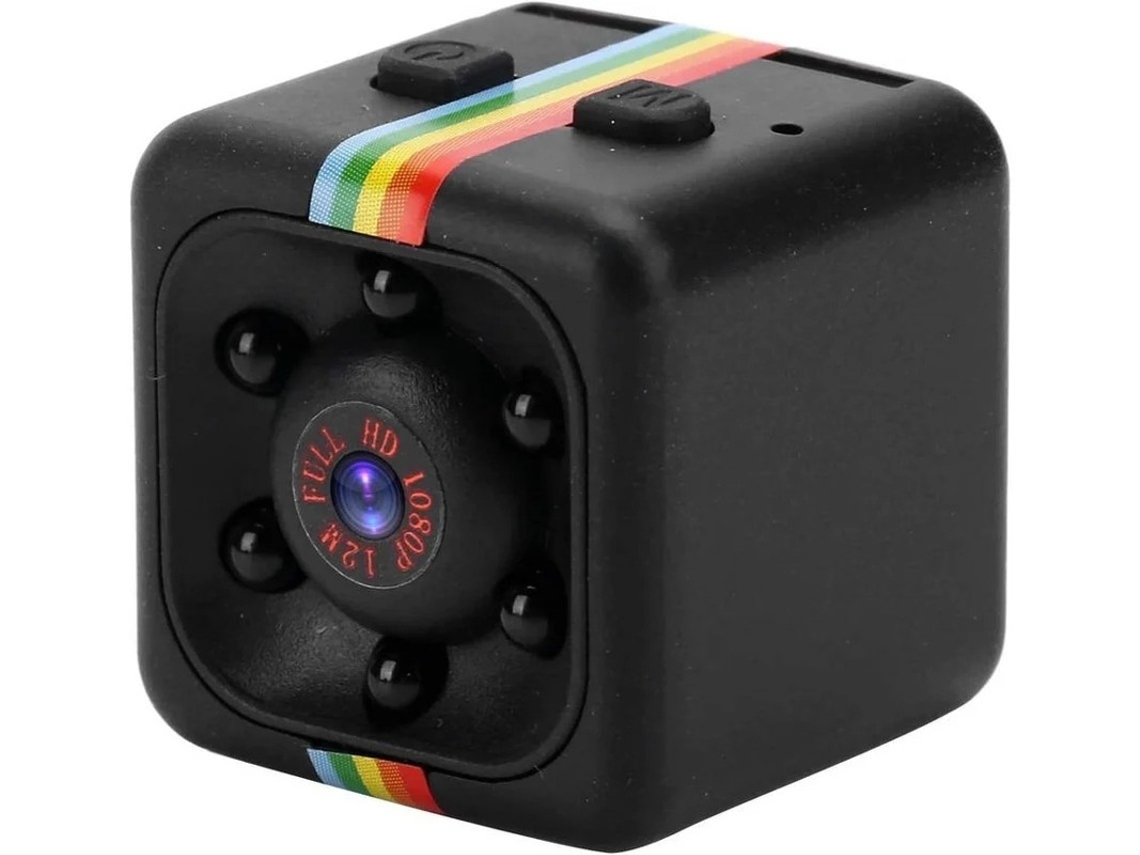 Mini cámara espía 1080P HD con visión nocturna, ligera y portátil, compatible con Bestvite (negra)