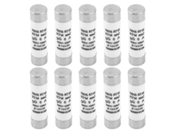10 Fusibles Cilíndricos Rt14-20 De 10x38 6a 380-500vac Con Indicador 100ka
