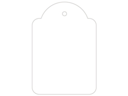 Etiqueta ColganteAPLI (Blanco - 45 X 65 mm)