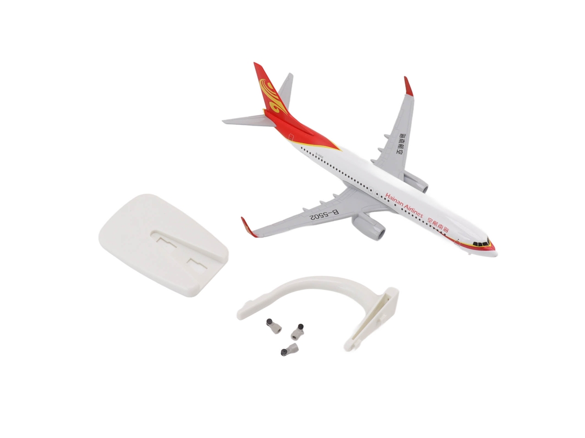 Dan26-modelo De Avión 737, Juguete De Metal Con Ruedas, Decoración Para Mesa, Coleccionable
