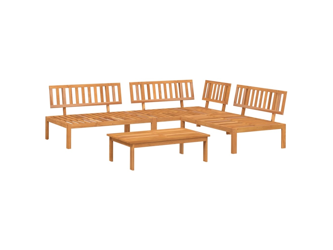 Maison Exclusive - Set De Sofás De Palets De Jardín 4 Pzas Madera Maciza De Acacia