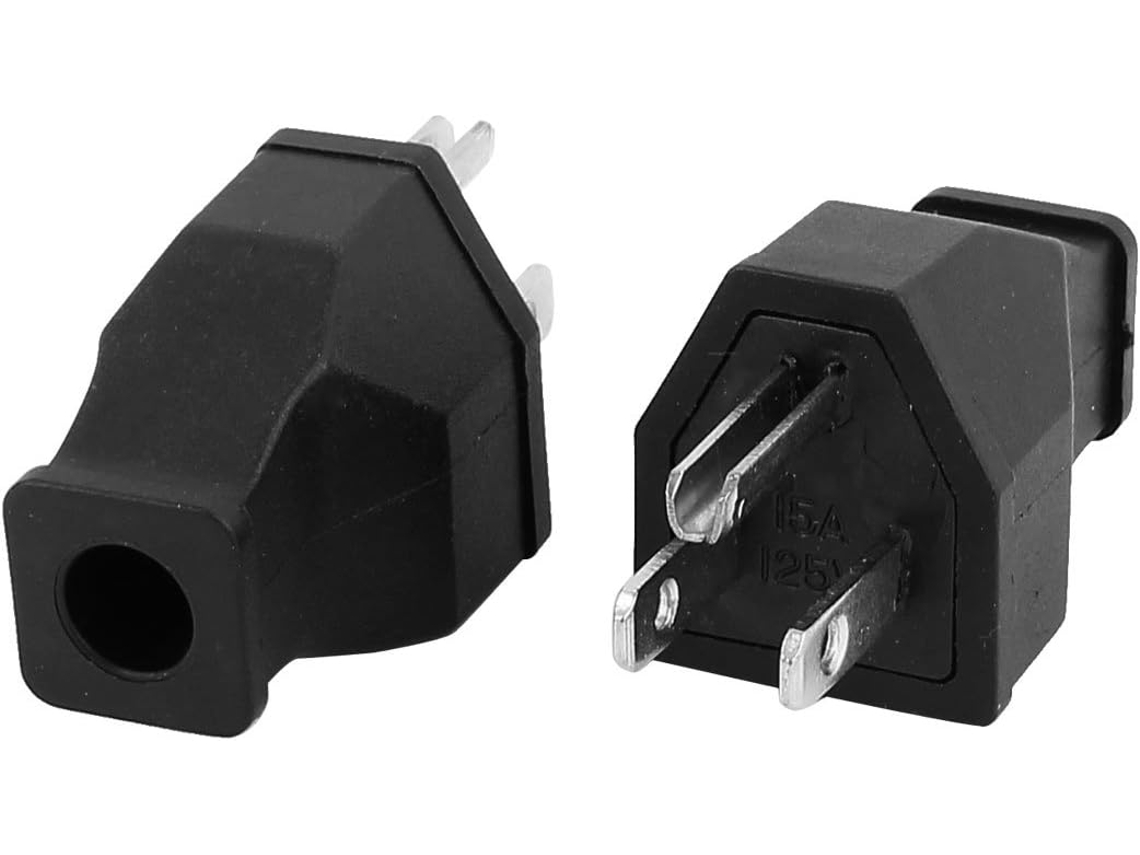 2 Unidades. Enchufe Estadounidense De Ca 125 V, Adaptador Corriente Universal Para Viajes Con Cable