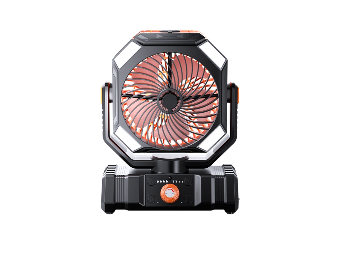 Ventilador Portátil Para Camping Com Bateria De Longa Duração, Spray De Água, Recarregável Via Usb, Para Exteriores, Verão E Canteiro De Obras