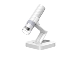 Microscopio digital portátil recargable con conexión Wi-Fi y USB, 8 luces LED, microscopio con aumento HD de 50x a 1000x, cámara de 2 megapíxeles, portátil.