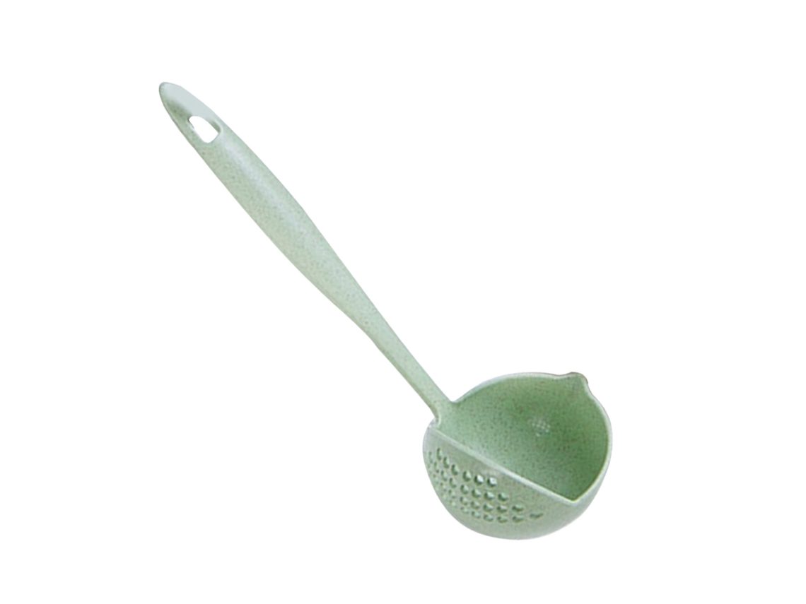 Cuchara filtrante con mango largo 2 en 1 - Verde RNEMITERY