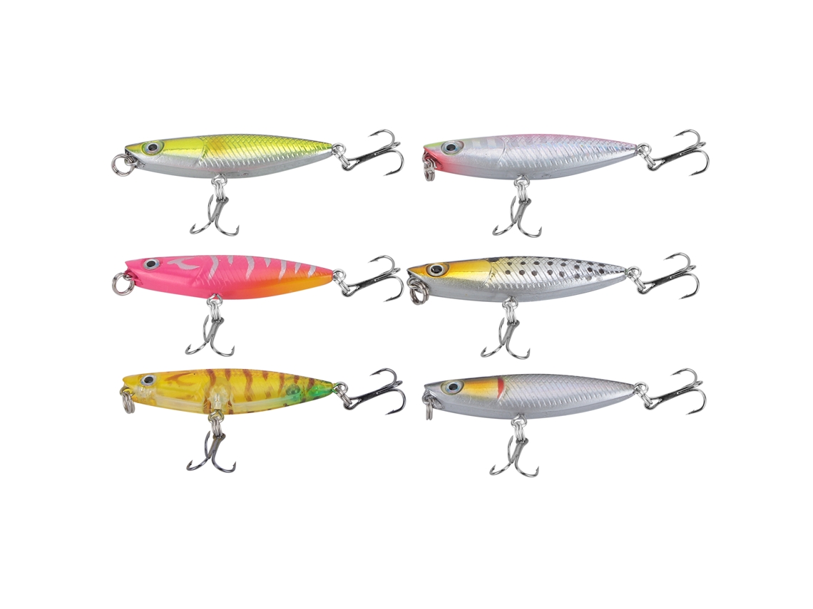 Isca De Pesca Pencil Flutuante Mini 1.8g Isca Artificial Dura Com Esfera De Aço Para Pesca No Mar