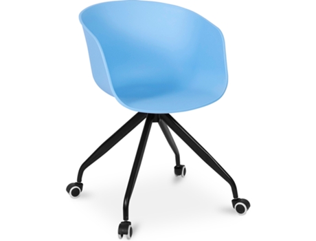 Silla de Oficina con Brazos Silla de Escritorio con Ruedas Guy Joan 53x55,6x81,8cm PRIVATEFLOOR