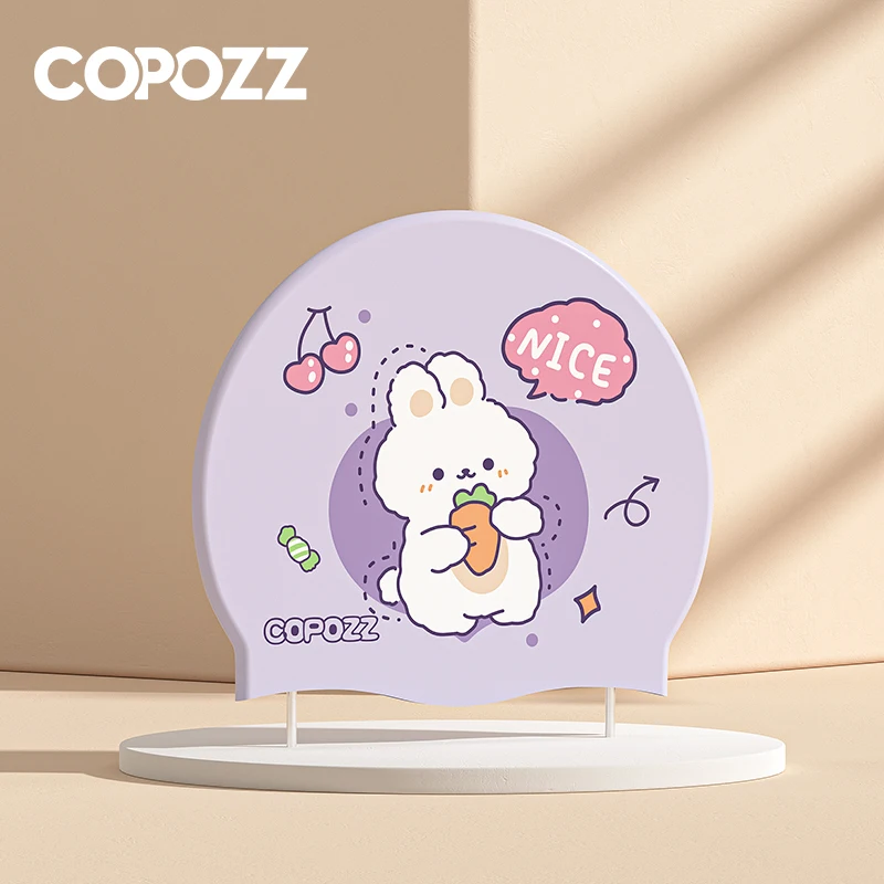 Gorro De Natación Infantil, Gorro De Piscina Elástico De Silicona Impermeable, Protege Las Orejas.