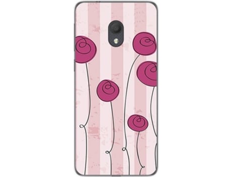 Carcasa Alcatel 1C (2019) TUMUNDOSMARTPHONE Flores Vintage Multicolor
