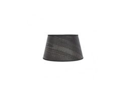 Pantalla Salma E27 Madera Negra 30dx22dx17h Conica Abierta
