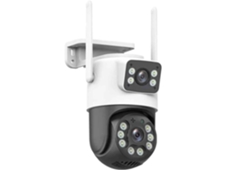 Cámara Ip De Exterior Hd De 6 Mp Con Doble Lente, Pantalla Y Seguimiento Automático.