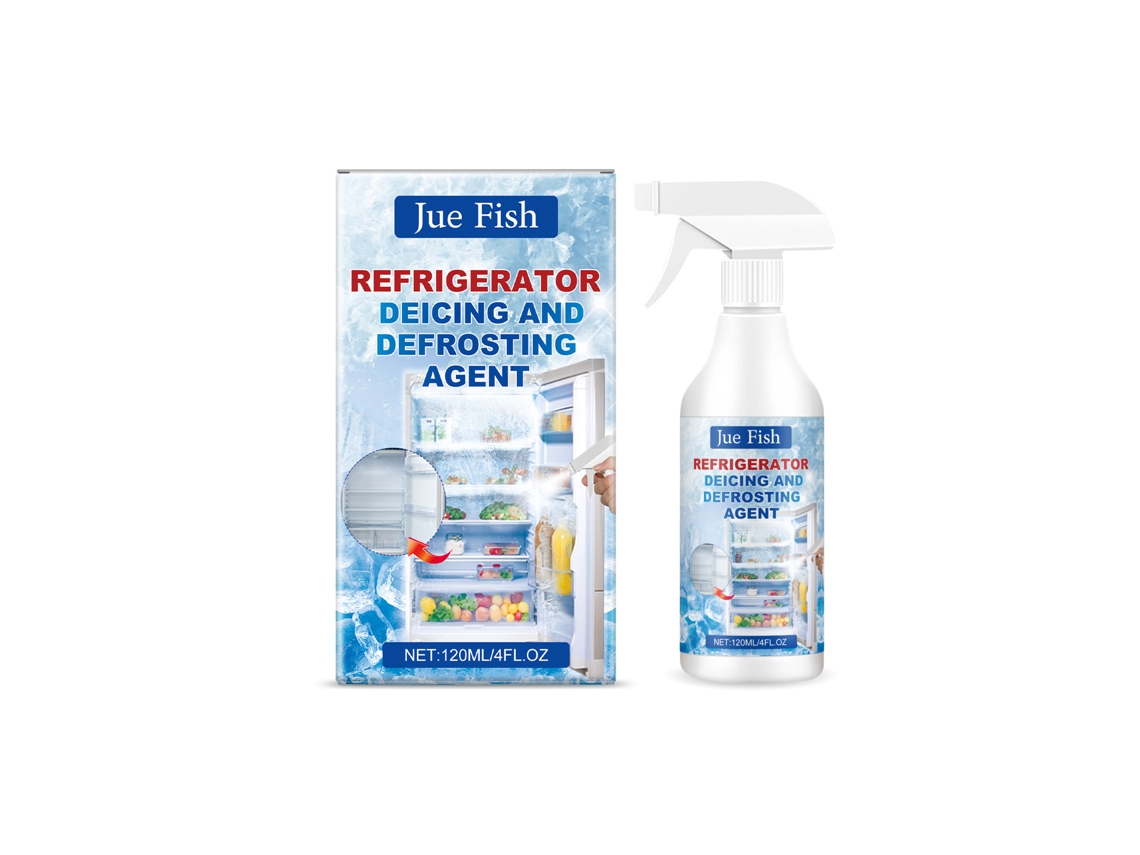 Agente descongelante Jue Fish para refrigeradores, elimina el hielo y la congelación de congeladores domésticos.