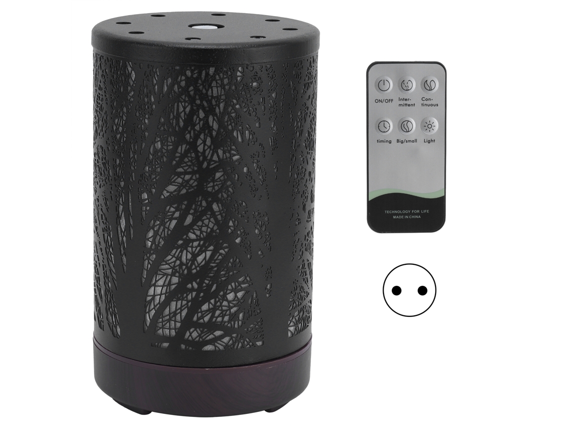 Difusor de aroma de 100 ml con control remoto y luz nocturna para hogar y oficina 100-240 V