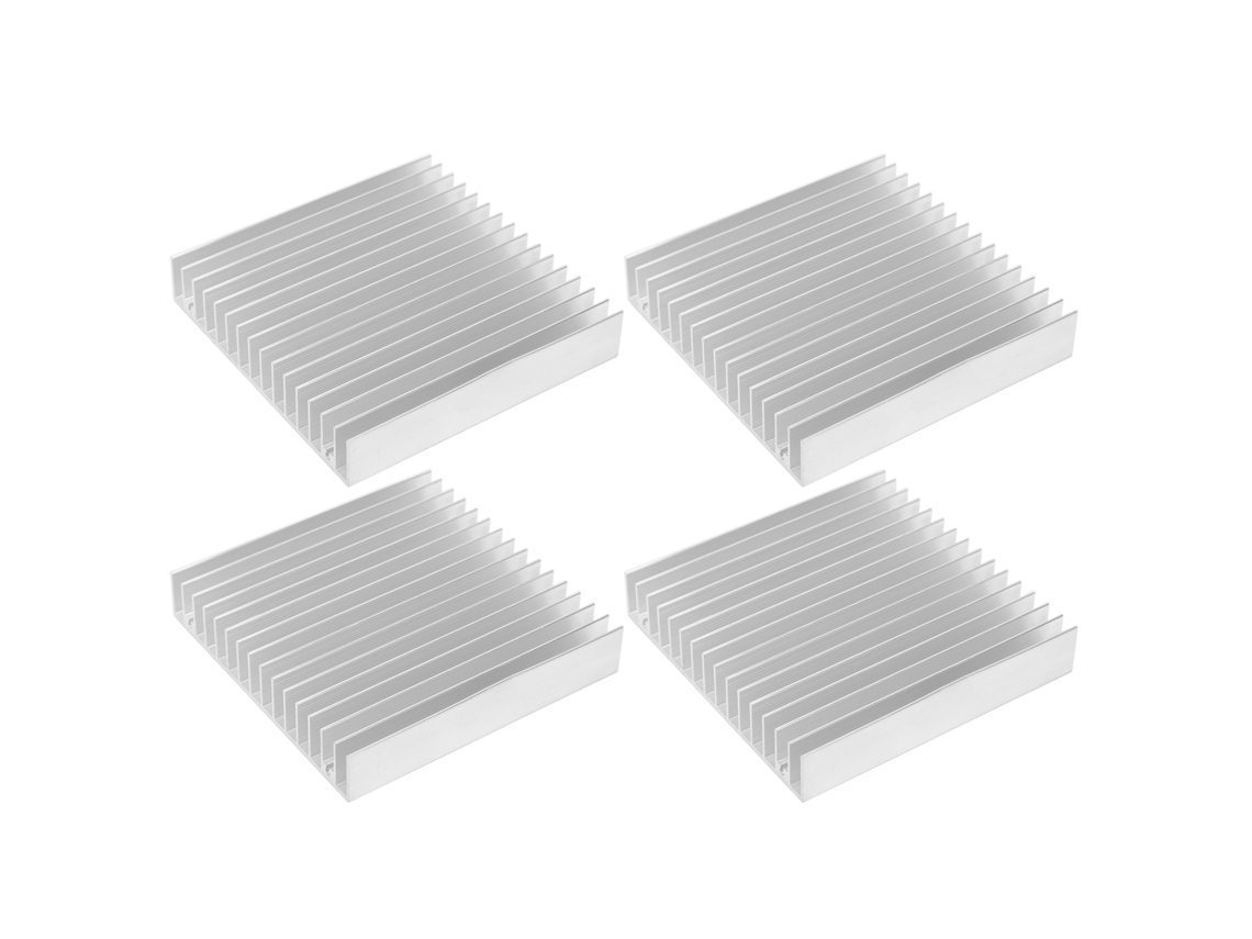 Yncm2026-4 Piezas Disipador De Calor Aluminio Para Router 100x18x100mm Piezas De Enfriamiento