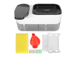 Dispensador De Jabón Manual Con Soporte Para Esponja Y Generador De Espuma Para Baño Y Lavabo.