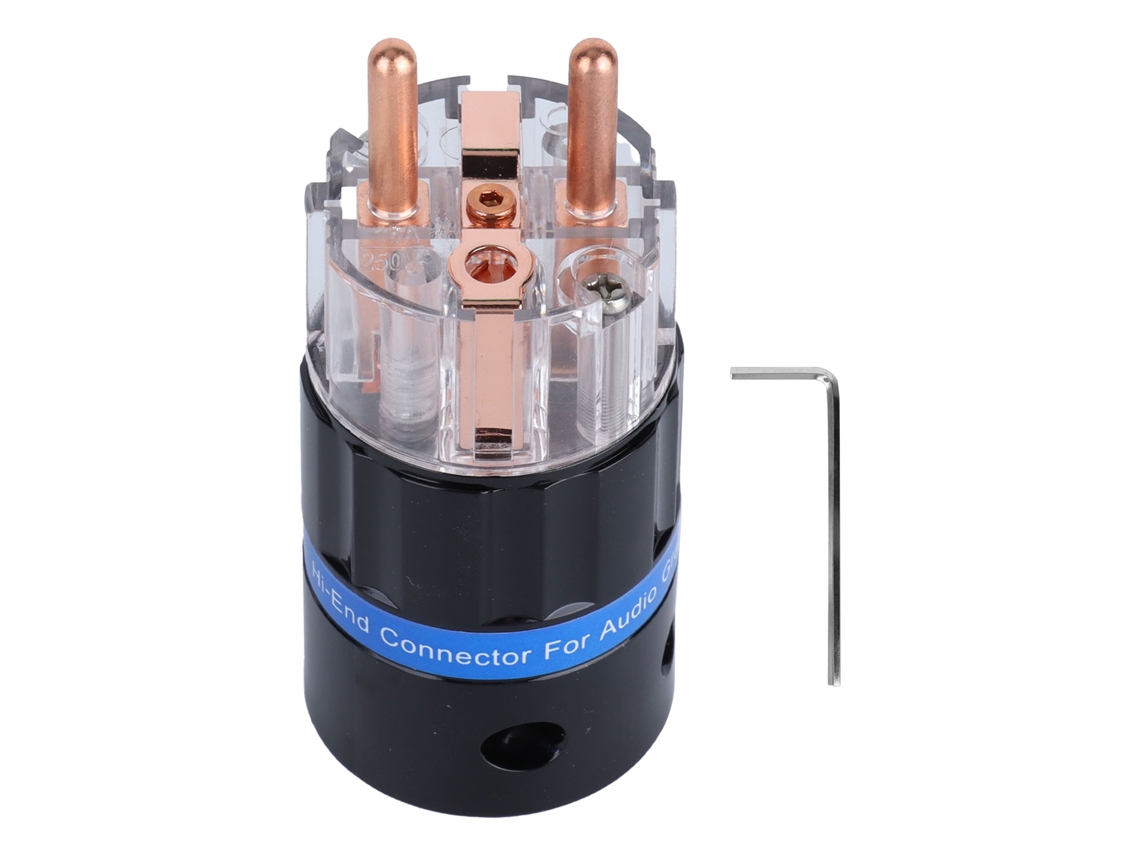 Conector Plug Iec Monosaudio E105 Cobre Puro Cabo De Alimentação Ac Para Equipamentos Audiovisuais Profissionais