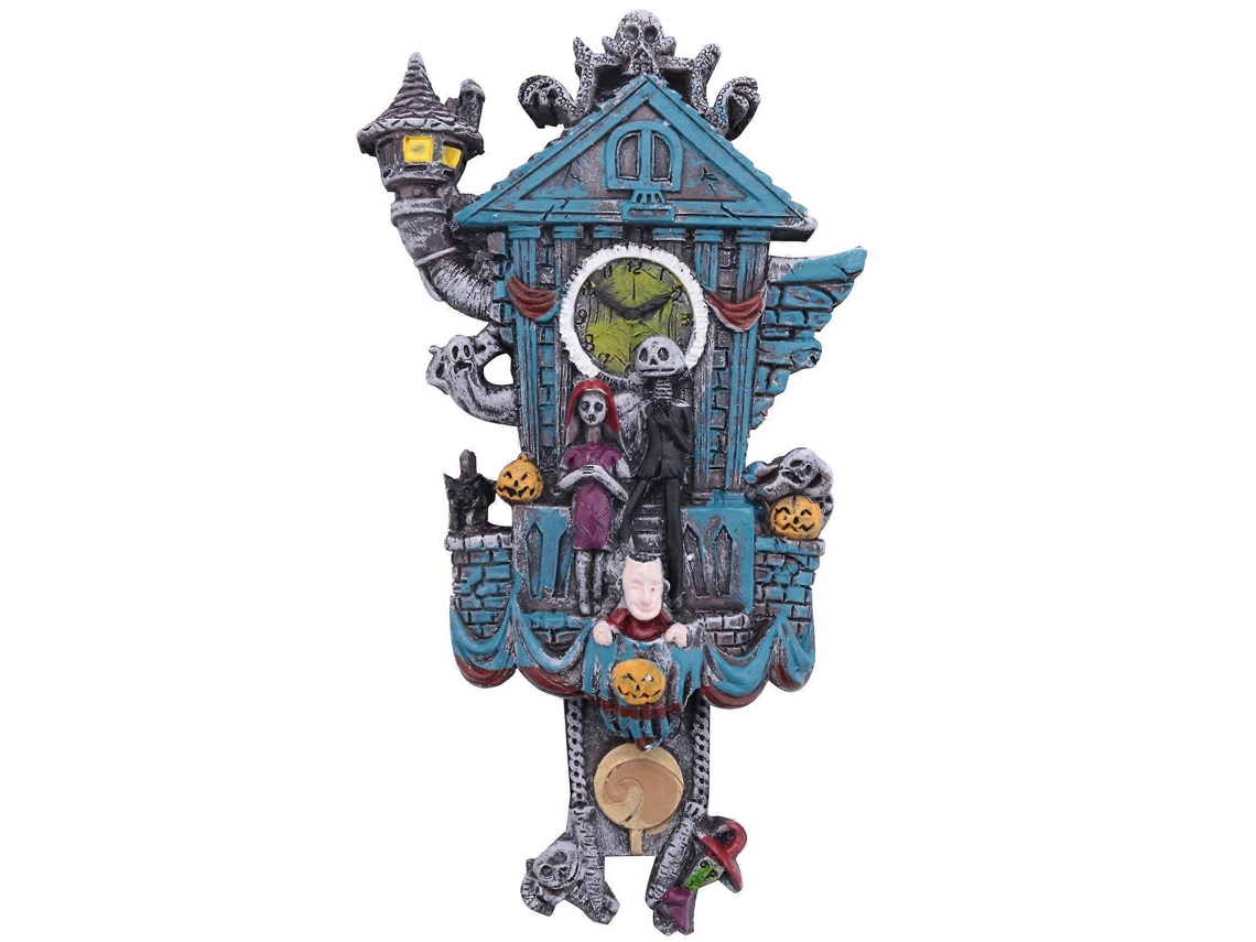 Reloj de pared, reloj de pared navideño, decoraciones de pared, artesanías de resina, estatua de Hengjian