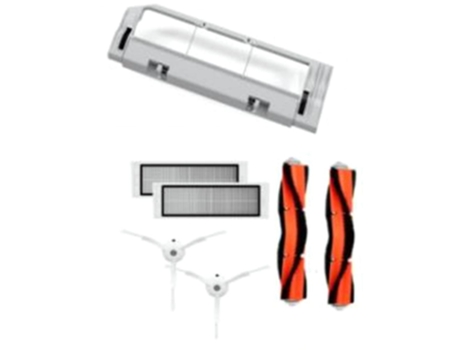 Escova lateral com filtro hepa panos kit de capa de escova para xiaomi mi robot