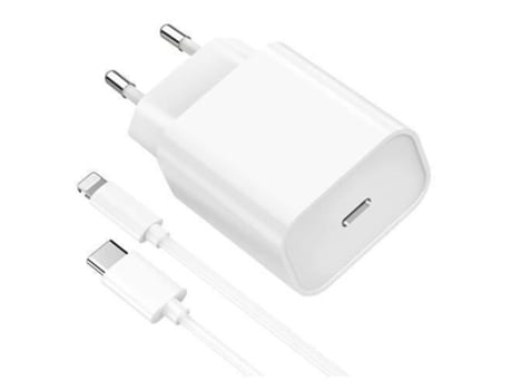 Cable Lightning USB-C con adaptador de corriente y cargador rápido de 20W para Iphone SWONUK