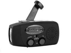 Radio solar portátil, radio AM/FM/NOAA con manivela autoalimentada, equipo de emergencia Radio Mété GOKOCO