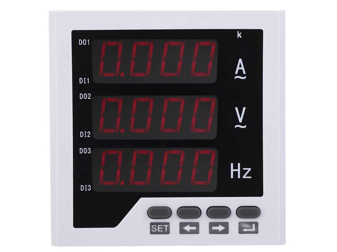 Medidor Eléctrico Monofásico Ddm-avf96 220 Vca Combinación De Corriente, Voltaje Y Frecuencia