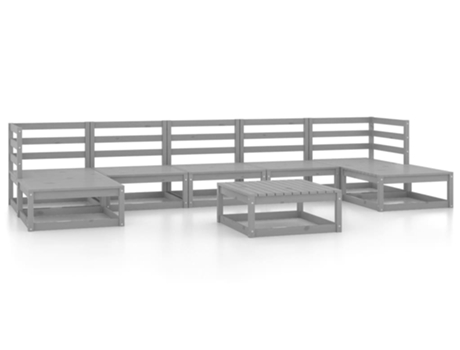 Conjunto 8 de muebles de jardín VIDAXL madera maciza de pino