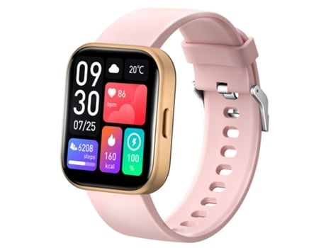 Smartwatch 20 Pulgadas Pantalla Curva 3D Batería con 60 Días en Espera 100 Modos Deportivos Rosa AUJEZON