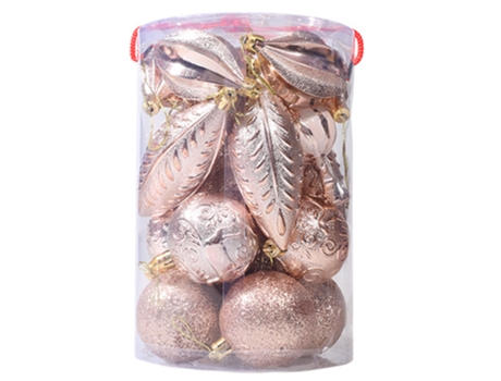 Bolas de adorno para árbol de Navidad-Bola de Navidad decorada con purpurina, estilo 5