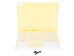 Teclado Inalámbrico Con Panel Táctil Y Funda De Silicona Para Tablet Ios/air 10.5/pro 10.5 (amarillo)
