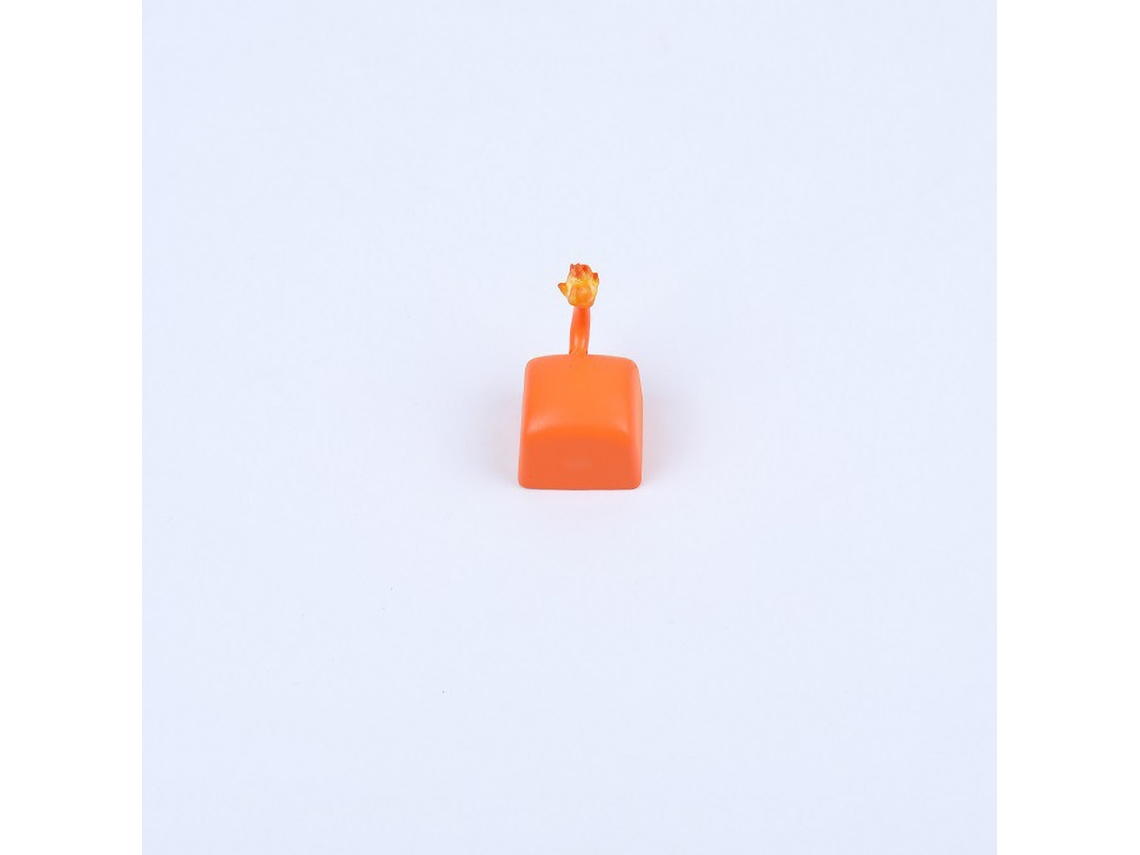 Tecla De Resina Fofa Para Teclado Mecânico Cute Cartoon Gaming Keycap Charmander Vermelho Universal